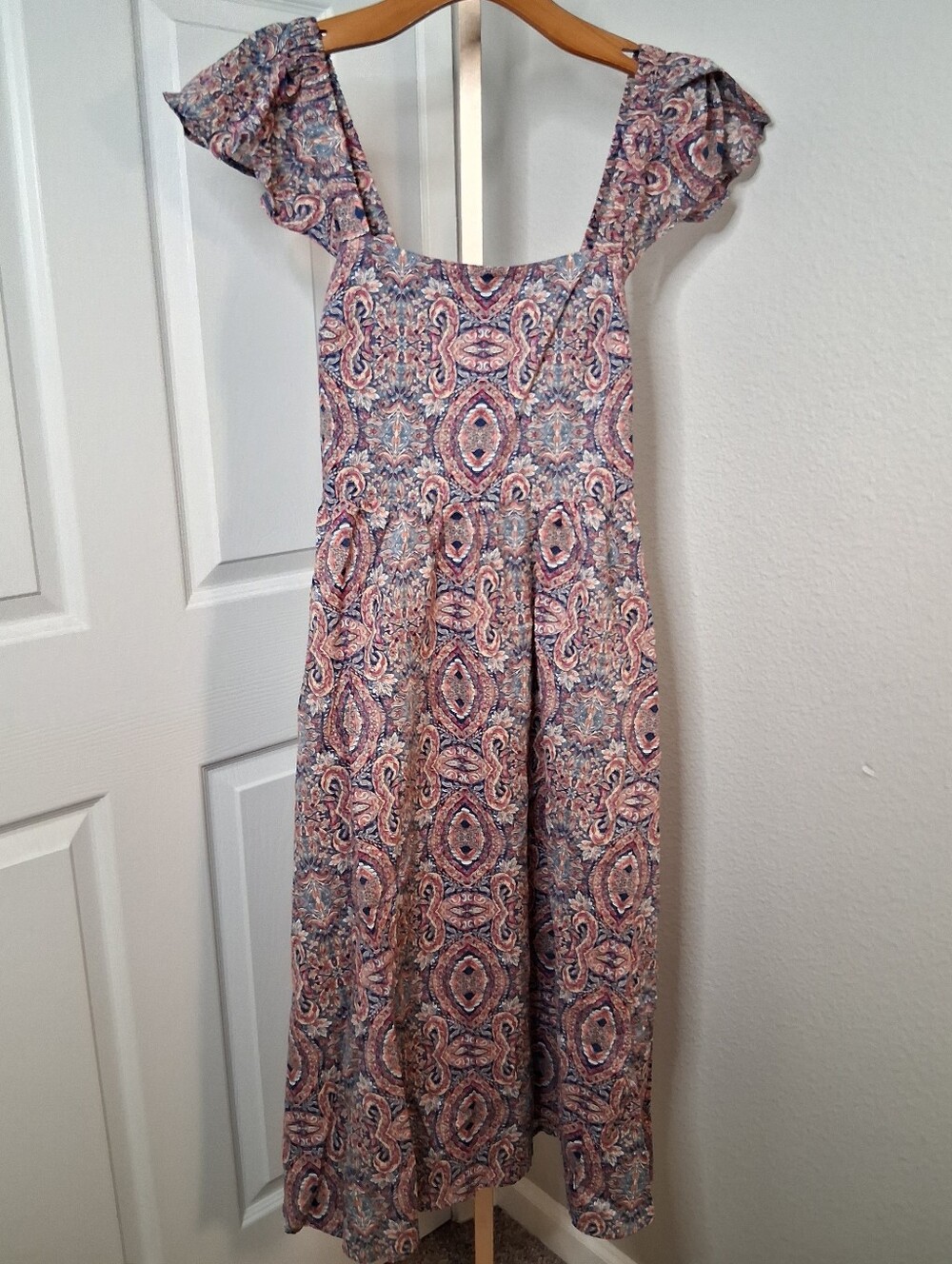 Banana Republic Boho Patterned Midi Dress XS